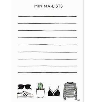 Minima-list Notepad For Discount