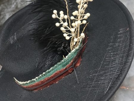 Holiday Hand Burned Wide Brim Hat Online Hot Sale