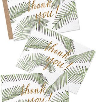 Thank You Palms Note Set For Sale