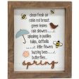 Spring Shadowbox Sign Cheap