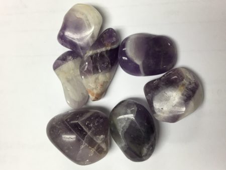 Chevron Amethyst Tumbles For Cheap