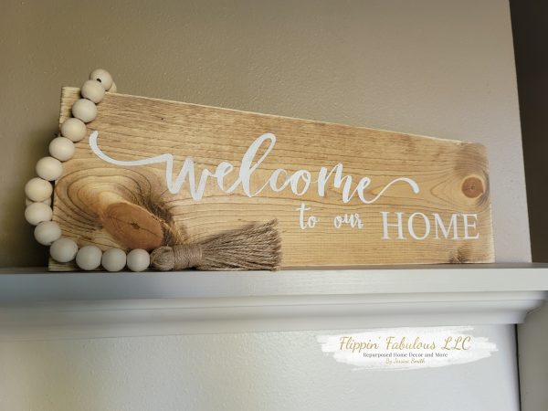 Welcome To Our Home Handmade Wood Sign For Cheap