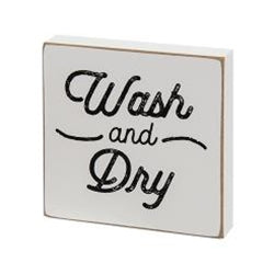 Wash And Dry Square Block Sign Online