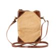 Small Plain Passport Bag With Leather Accents Discount