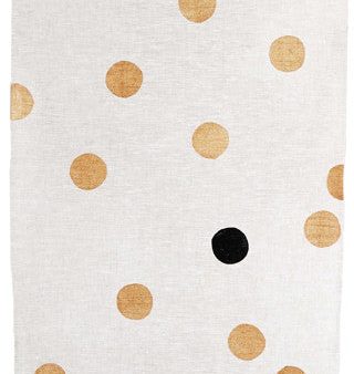 Dotted Black & Bronze Tea Towel Online Sale