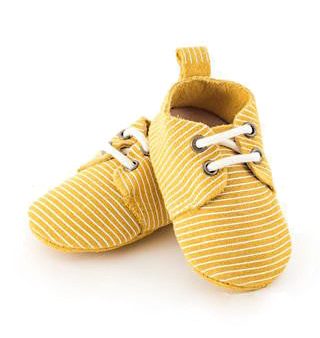 Mustard Stripe Oxfords - Baby For Sale