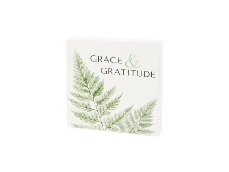 Grace & Gratitude Block Sign Fashion