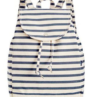 Sailor Stripe Drawstring Backpack For Cheap