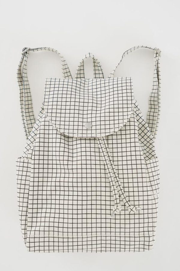 Grid Drawstring Backpack Cheap