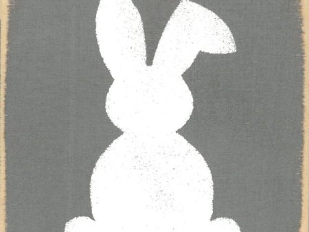 Cottontail (Pewter) Handmade Mini Sign Online