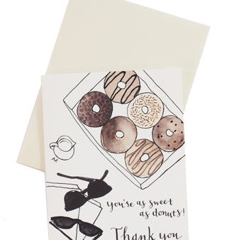 Donuts Thank You Card on Sale