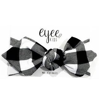 B W Buffalo Plaid Top Knot Headband Cheap