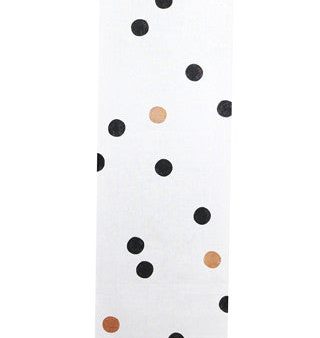 Dotted Black & Bronze Table Runner Fashion