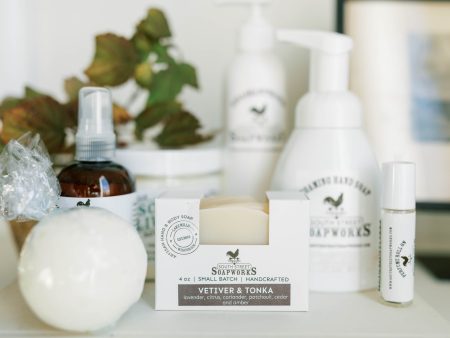 Vetiver & Tonka Handmade Hand & Body Soap Online Sale