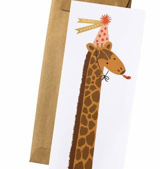 Birthday Giraffe Card Fashion