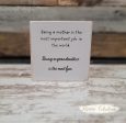 Being A Mother Is...Handmade Mini Wood Sign Supply