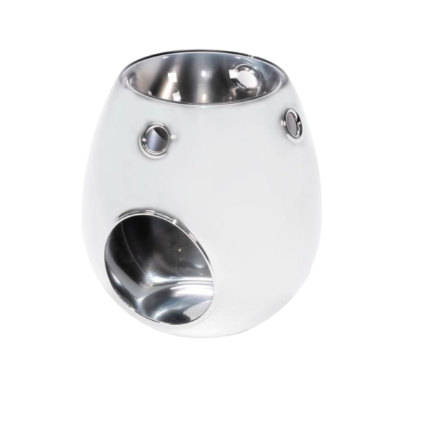 GLASS SILVER WAX MELT BURNER Fashion