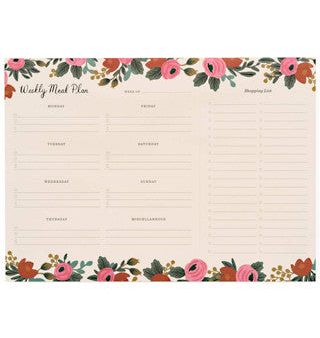 Rosa Weekly Meal Planner Notepad on Sale