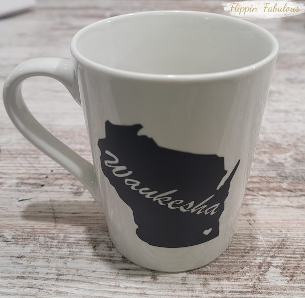 Waukesha Script City and State Handmade Mug ***CUSTOMIZABLE*** Online