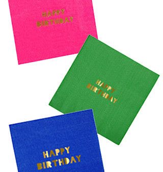 Happy Birthday Napkins Fashion