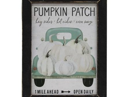 Blue Truck Pumpkin Patch Farms Framed Print Online Sale