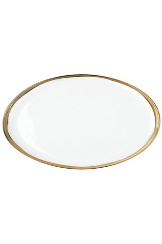 Large Platter with Gilded Rim Sale