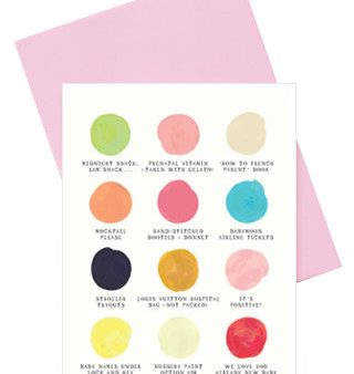 You re Pregnant! Color Palette Card Discount