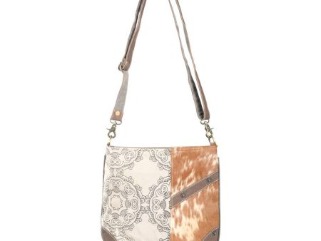 Circle Design Crossbody Shoulder Bag With Fur Cheap