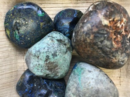 Azurite Malachite Tumbled Online Hot Sale